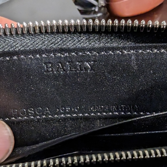 Black leather Bally wallet - Picture 4 of 5